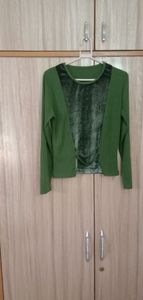 Olive green top