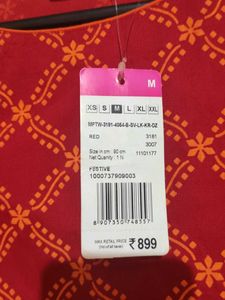 Beautiful Red Printed Kurta