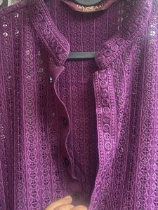 Beautiful Purple Men’s Kurta Set