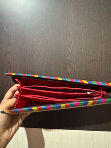 Boho Embroidered Clutch Bag
