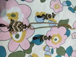 Elegant Gold-Toned Necklace &amp; Earring Set