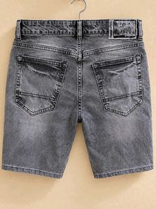 Classic Grey Denim Shorts for Men