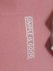 Cute Pink "Simple Is Good" Top