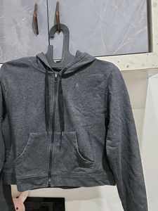 Grey Zip-Up Hoodie