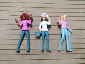 Set of 3 Barbie Kinder Joy Toys