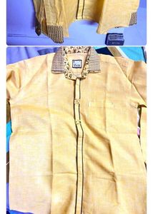 Men's Yellow Patterned Shirt