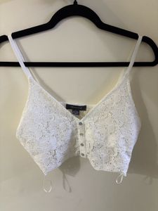 White Lace Cami Top
