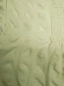 iNSTAFAB Light Green Puff Sleeve Mini Dress