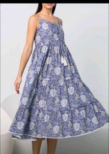Boho Floral Tiered Maxi Dress