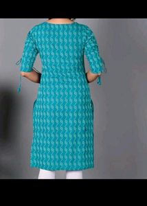 Full Sleeve Blue Colour Kurti