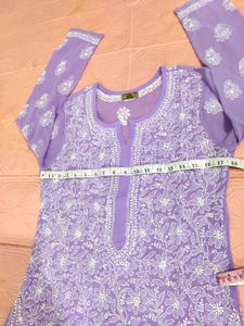 Elegant Lavender Chikankari Kurta 🆕✨🌸💜