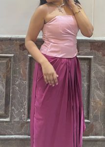 Elegant Pink &amp; Magenta Lehenga Choli Set