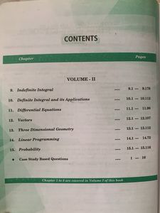 Elements of Mathematics Class XII  Volume I and II