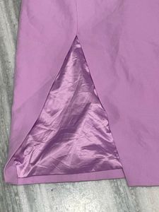 Elegant Lilac Halter Neck Dress