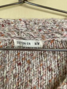 Mixed Yarn Korean Style Cardigan