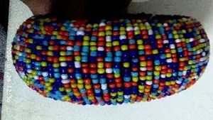 Colorful Beaded Bangle Bracelet