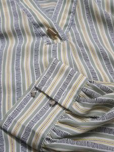 Madame Striped V-Neck Shirt style Top