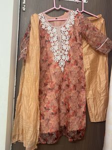 new Floral Kurta Set with Dupatta for M &L