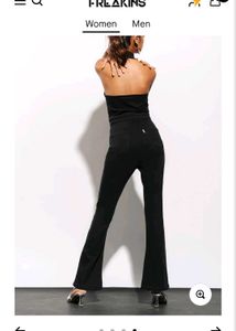 Chic Black Halter Zip Jumpsuit