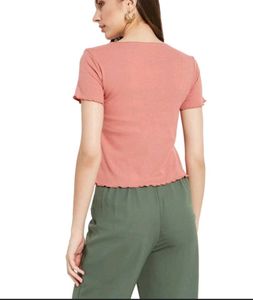 Cute Pink Top Korean