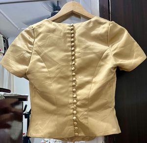 Satin Golden corset top