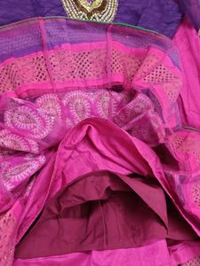 Vibrant Pink &amp; Purple Lehenga Choli