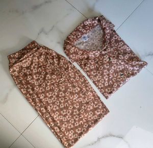 Floral night suit women