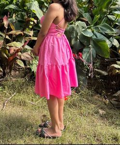 Savana Chic Pink Tiered Sundress
