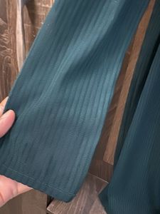 Green Ribbed Long jacket