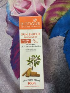 Biotique Sun Shield Sandalwood SPF 50+