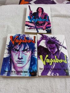 Vagabond Manga Volumes 1, 2 & 3 by Takehiko Inoue
