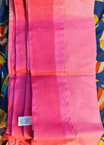 Pink Tangail Saree With Blouse
