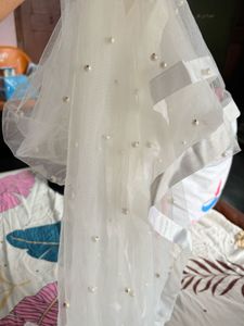 Elegant Pearl White Dupatta