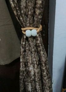 Magnetic Pearl Curtain Tiebacks (Pack of 2)
