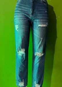Highwaist Ripped Denim Jeans