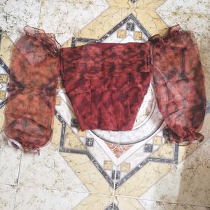 Detachable Sleeves Top