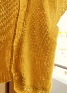 Sunny Yellow Knit Cropped Cardigan