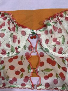 Pinterest Cute Cherry Print Bikini Set