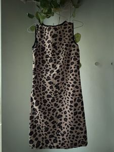 Leopard Print Sleeveless Dress party