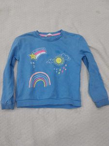 Cute Blue Rainbow & Sun Sweatshirt