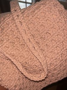 Boho Crochet Zipper Pouch