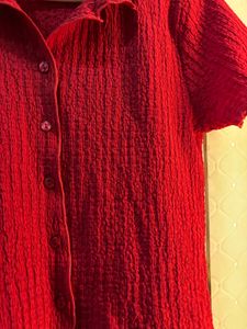 Ruby Crush Textured Top