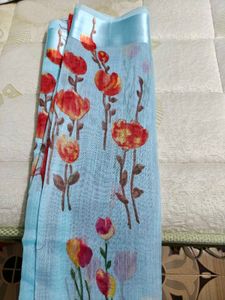 Linen saree