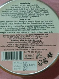 Earth Rhythm Solid Conditioner Bar