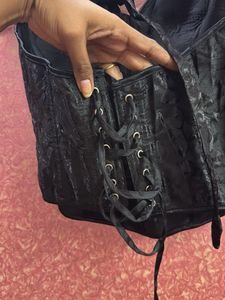 Black Lace Corset Top