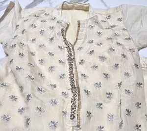 Elegant Embroidered Indian Sharara Suit Set
