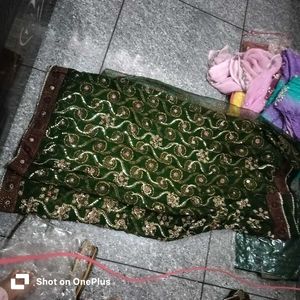 trendy women saree with blouse   and wit