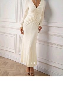 Savana Elegant White Maxi Dress