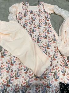 Floral Print Kurta Set with Dupatta