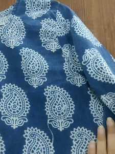 Blue Paisley Print Kurta Set💙🌸